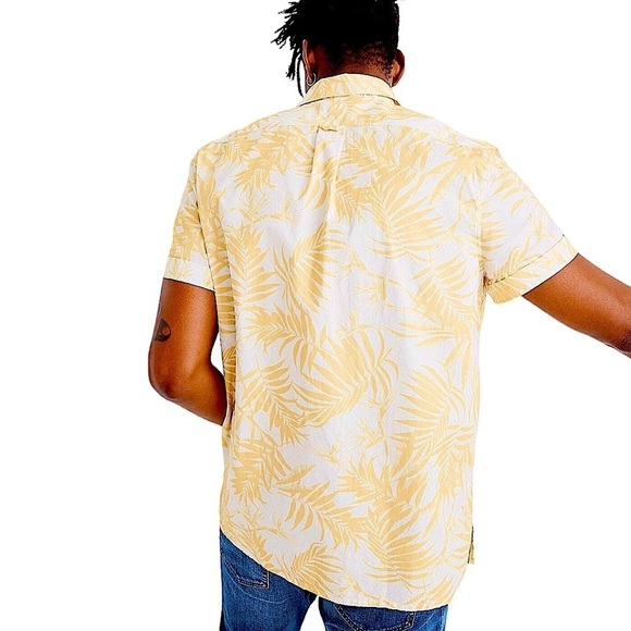 MADEWELL Short Sleeve Pullover Work Shirt In Tropical Print Size XL - Picture 2 of 11